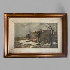 Paesaggio invernale olio usato  Fornovo di Taro