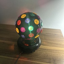 Mesa giratória vintage luz festa discoteca bola pontos multicoloridos arco-íris comprar usado  Enviando para Brazil