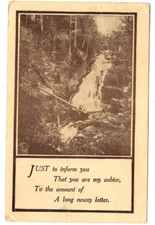 Cartolina 1912 cascata usato  Spedire a Italy