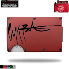 Carteira de metal minimalista gravada a laser com penhasco Burton comprar usado  Enviando para Brazil