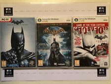 Lotto Batman Arkham City + Asylum GOTY + Origins game of the year Videogioco PC comprar usado  Enviando para Brazil