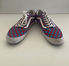 Tênis Vans azul vermelho old skool quadriculado skatista masculino tamanho 10, usado comprar usado  Enviando para Brazil