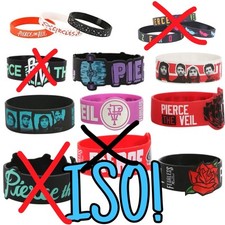 EM BUSCA DE PROCURAR ESSAS PULSEIRAS HOTTOPIC DE BORRACHA PIERCE THE VEIL! comprar usado  Enviando para Brazil