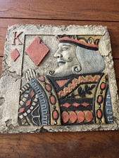 Rei dos diamantes degraus em relevo 12”x12” azulejo concreto ou arte de parede comprar usado  Enviando para Brazil