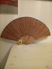 Ventilador de seda oriental vintage muito grande, borboletas comprar usado  Enviando para Brazil