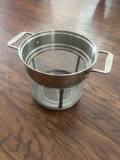 All-Clad Aço Inoxidável Macarrão Espaguete Vegetal Vaporizador Coador Pote Inserção comprar usado  Enviando para Brazil