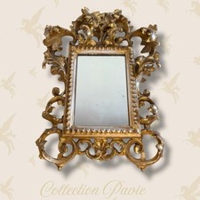 Carved wooden mirror d'occasion  Expédié en Belgium