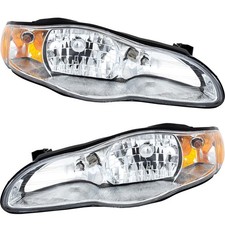 Conjunto de faróis para 2000-2005 Chevrolet Monte Carlo esquerda e direita com lâmpada 2 peças comprar usado  Enviando para Brazil