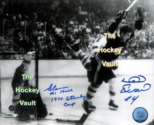 Bobby ORR BRUINS 1970 Cup GOAL ASSINADO por St. Louis Blues HALL & PICARD 8X10 CERTIFICADO DE AUTENTICIDADE! comprar usado  Enviando para Brazil