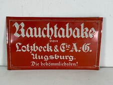 Blechschild lotzbeck rauchtaba gebraucht kaufen  Rüsselsheim am Main