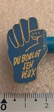 Badge SOS Racisme du boulot j'en veux touche pas a mon pote bleue bleu original, usado comprar usado  Enviando para Brazil