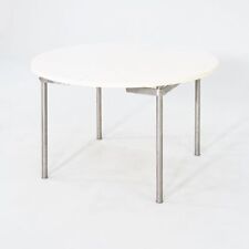 Mesa de jantar 2023 Carl Hansen CH388 em laminado branco com estrutura de aço inoxidável comprar usado  Enviando para Brazil
