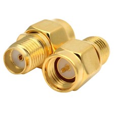 2 peças conector fêmea SMA para plugue macho SMA cabo coaxial substituição comprar usado  Enviando para Brazil