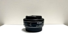 Usado, Lente Canon EF-S 24mm f/2.8 STM grande angular Prime DSLR com tampas de lente comprar usado  Enviando para Brazil