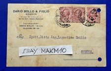 🔵CARTOLINA GENOVA NEGOZIO DARIO BOLLO E FIGLIO VICO GIANNINI 1 SOTTORIPA 1923😂 comprar usado  Enviando para Brazil