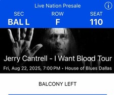 Balcony seats jerry for sale  North Richland Hills