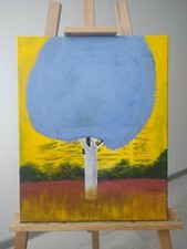 Obraz akrylowy „Drzewo Ciszy” 40x50 cm – nowoczesne rękodziełopour painting na sprzedaż  PL