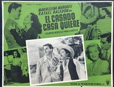 EL CASADO CASA QUIERE RAFAEL BALEDON MANTEQUILLA CARTÃO LOBBY MEXICANO 1948 comprar usado  Enviando para Brazil