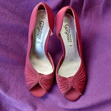 Red fabric shoes for sale  MALDON