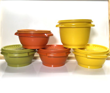 TUPPERWARE #1323, #886 Servalier Astro Bowls conjunto de 5 tampas de vedação instantânea colheita comprar usado  Enviando para Brazil
