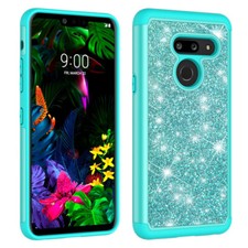 Usado, Capa protetora à prova de choque dupla camada híbrida glitter bling luxo ThinQ para LG G8 comprar usado  Enviando para Brazil