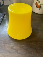 Luminária de teto globo de vidro amarelo vintage meados do século 4” lábio comprar usado  Enviando para Brazil