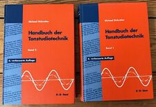 Handbuch tonstudiotechnik band gebraucht kaufen  Hamburg