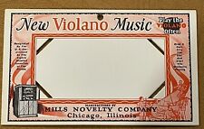 Mills Novelty violano Virtuoso Máquina De Música operados por moedas Cartão Tune, usado comprar usado  Enviando para Brazil