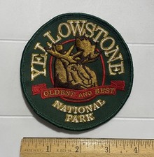 Patch bordado lembrança cabeça de alce mais antigo e melhor Parque Nacional de Yellowstone comprar usado  Enviando para Brazil