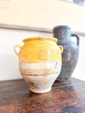 Vaso de confit amarelo francês antigo, utensílios de pedra provençal comprar usado Vaso de confit amarelo francês antigo, utensílios de pedra provençal comprar usado  Enviando para Brazil