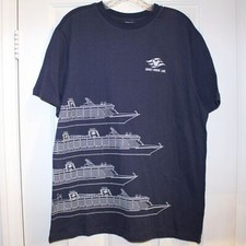 Camiseta Disney Cruise Line Mickey Medium Azul Marinho Manga Curta Nova comprar usado  Enviando para Brazil