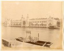 France, Paris, palais le long de la Seine   vintage albumin printExposition un comprar usado  Enviando para Brazil