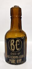 BC Pure Rye pre-prohibición whisky whisky botella miniatura 1/10 segunda mano  Embacar hacia Argentina