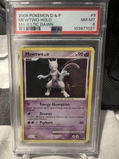Usado, 2008 Pokemon Diamond Pearl Majestic Dawn Holo Mewtwo #9 PSA 8  comprar usado  Enviando para Brazil