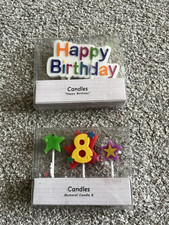 Colourful candles cake for sale  NORTHWICH