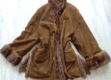 Butterweicher leder nerzmantel gebraucht kaufen  Bogel, Mieheln, Weyer