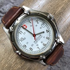 Relógio Wenger S.A.K Design masculino data couro marrom quartzo analógico 33mm 7 1/4" comprar usado Relógio Wenger S.A.K Design masculino data couro marrom quartzo analógico 33mm 7 1/4" comprar usado  Enviando para Brazil