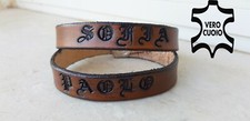 Bracciale cuoio personalizzato usato  Alcamo