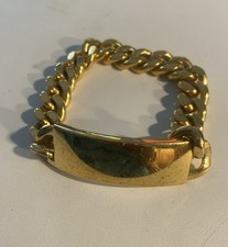Pulseira de corrente masculina CHAMPION vintage galvanizada a ouro NÃO gravada, usado comprar usado  Enviando para Brazil