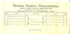 1933 orario pullmann usato  Milano