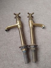 Vintage brass taps for sale  WORTHING