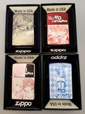 Isqueiro a óleo Re Zero Zippo Emilia Rem Ram conjunto de 4 tipos com caixa anime JP não usado, usado comprar usado  Enviando para Brazil
