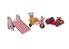 Calico Critters Sylvanian Families 2 brinquedos de passeio para bebês triciclo e carro + escorregador comprar usado  Enviando para Brazil