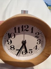 Wooden analog alarm for sale  TEDDINGTON
