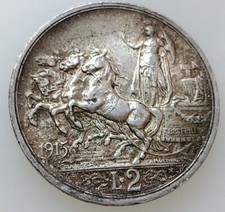 2 lire 1915 usato  Roccabianca