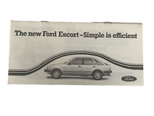 Usado, Folheto de carro Ford Escort Mk3 prévia novo modelo 1980 em comprar usado  Enviando para Brazil