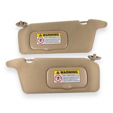 Conjunto de quebra-sol lateral para motorista e passageiro Honda Civic 2001-2005 par pano bronzeado comprar usado  Enviando para Brazil