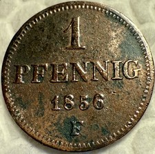 Sachsen pfennig 1856 gebraucht kaufen  Teltow