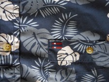 Camisa masculina estilo havaiano folhas de palmeira de samambaia azul grande 100% algodão BB Classic  comprar usado  Enviando para Brazil