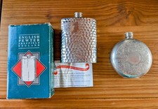 Two pewter hip for sale  HULL